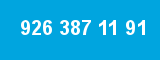926 387 11 91 926 387 11 91